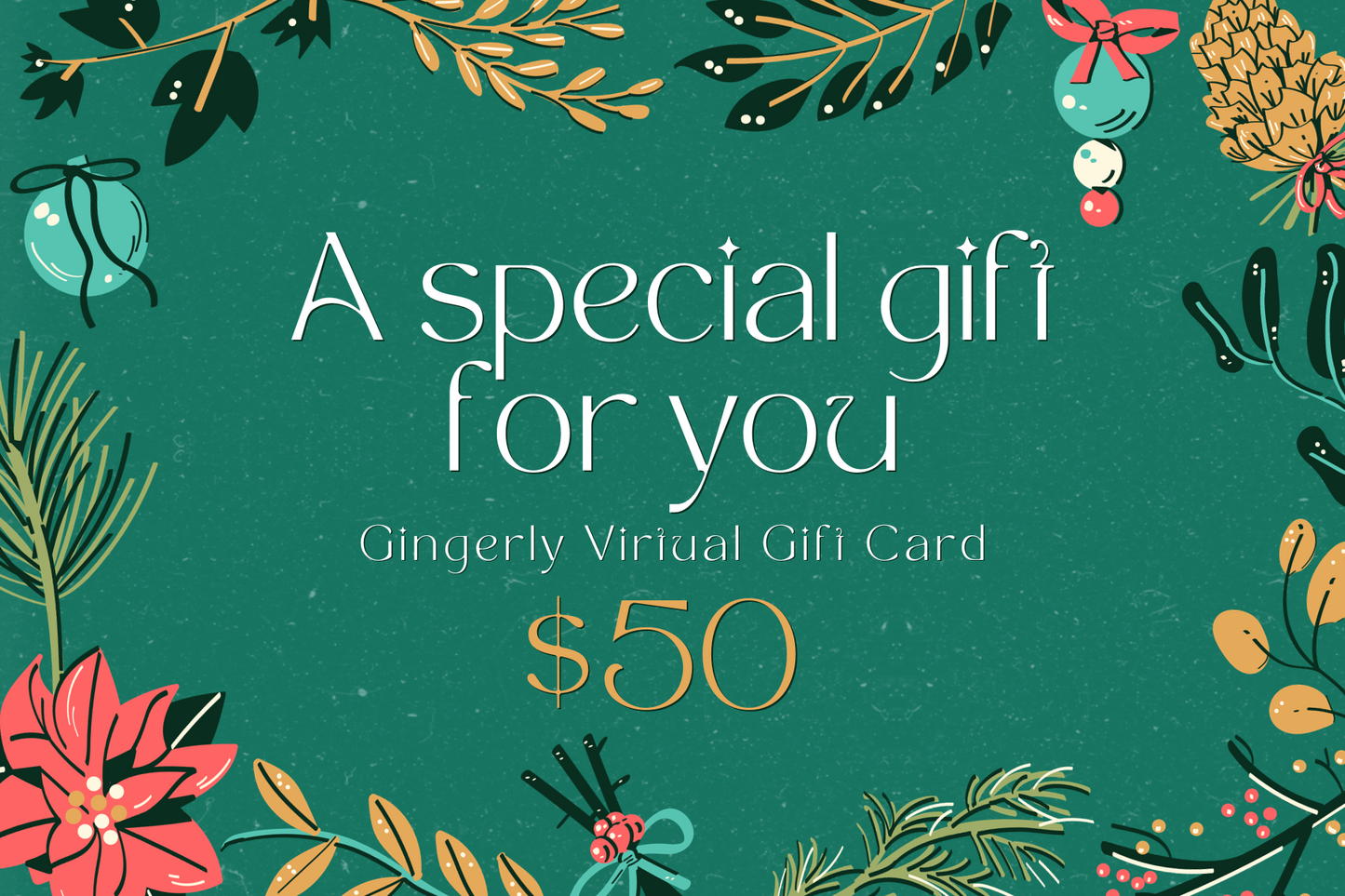 Gingerly Virtual Gift Card